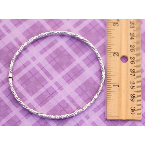 Vintage Braided Rope Simple Bangle Bracelet 7 3/4 Inch by Avon - V12 - Picture 3 of 3